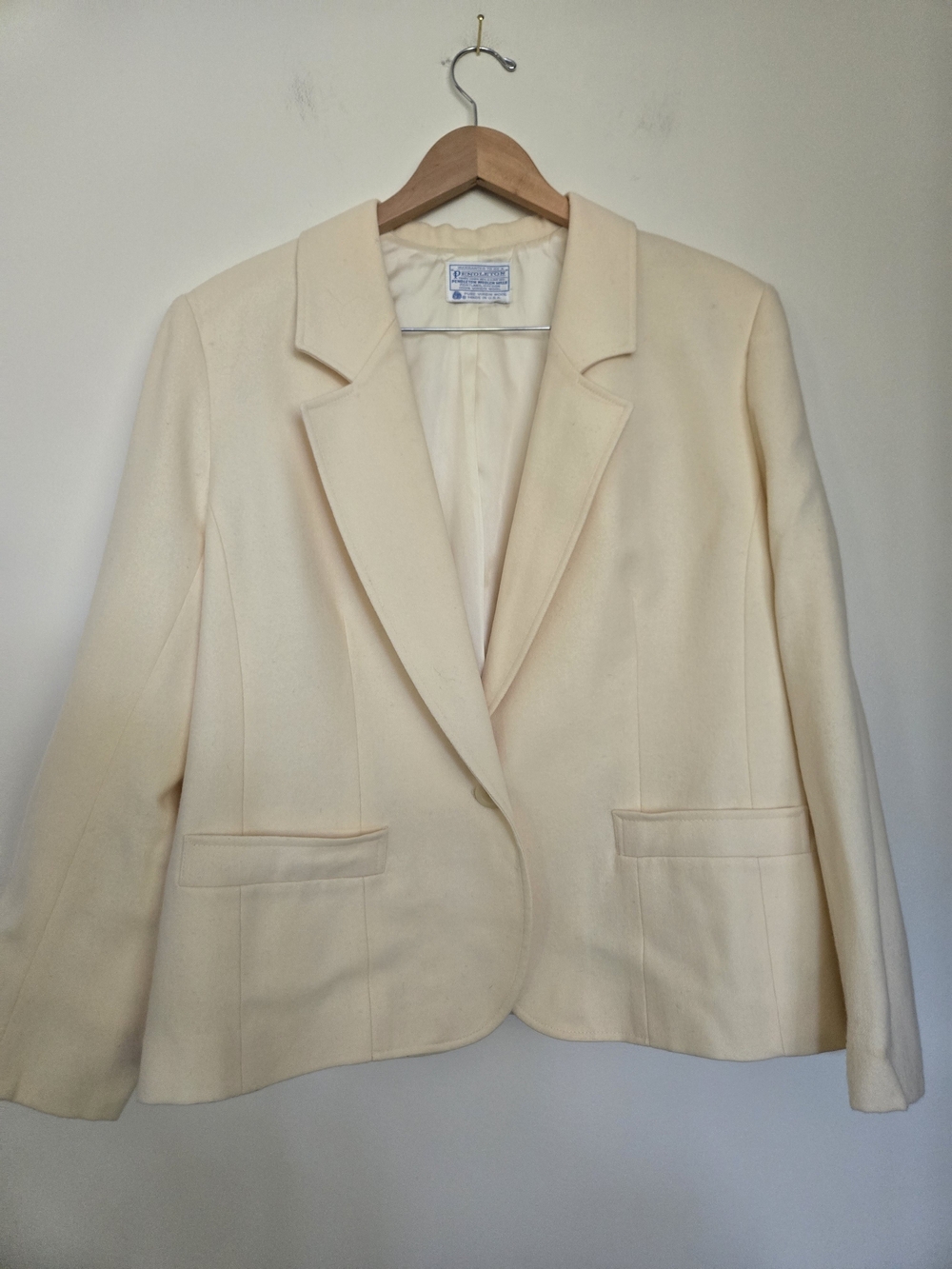 Classic Women's Cream Blazer Jacket